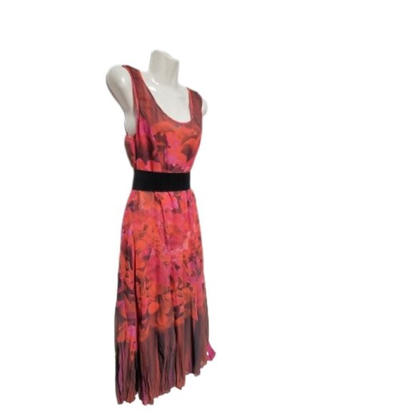 Floral Sleeveless Midi Multicolor Dress - Picture 5 of 16